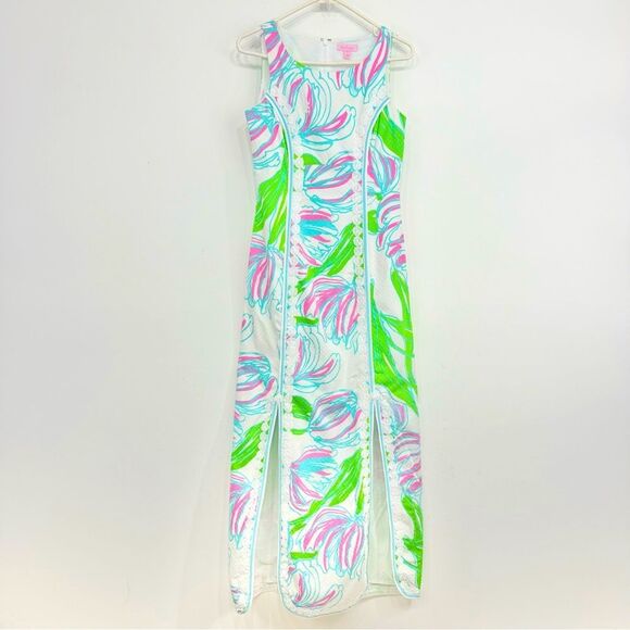 Lilly Pulitzer Biltmore Resort Ring The Bellboy White Tropical Sheath Dress - Picture 5 of 16